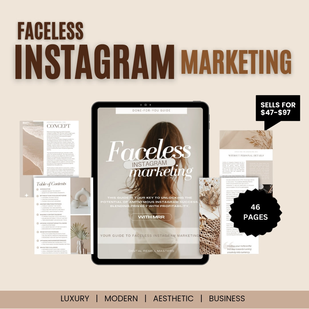 Faceless Digital Marketing Bundle