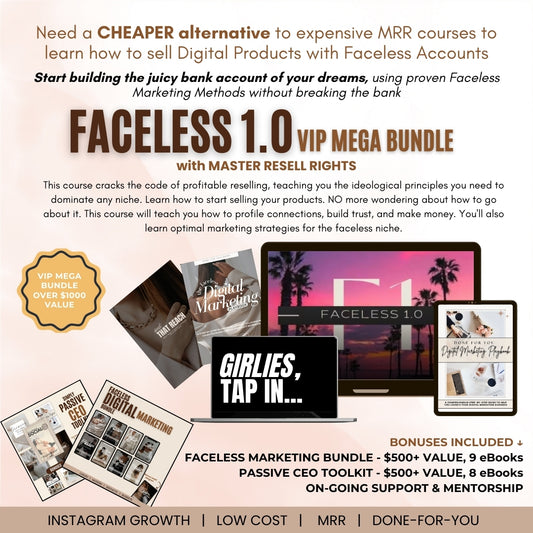 Faceless 1.0 - w/ VIP MEGA Bundle